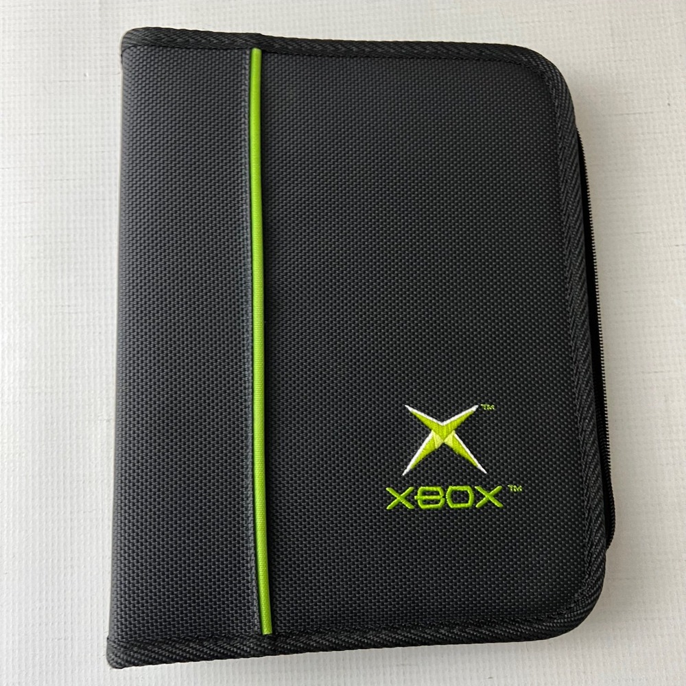 Xbox‎ CD Game Carry Case Travel Zip Up Bag Black